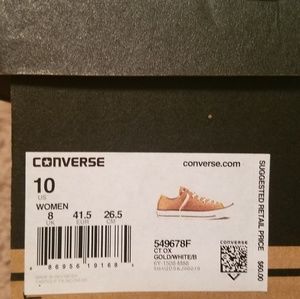 New Gold Sparkly Converse